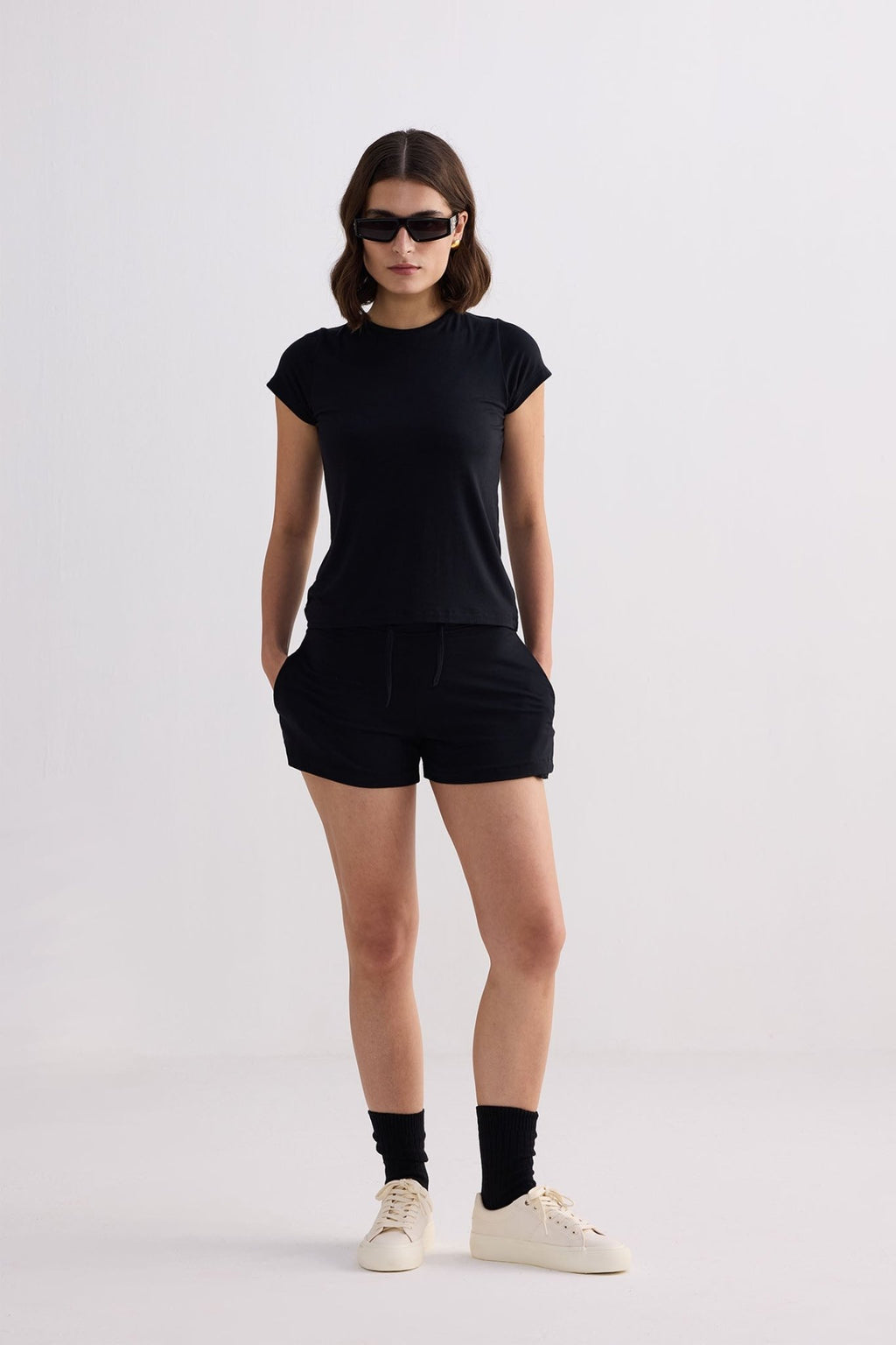 Essential Short Sleeve Tee in Black - Addy Avenue