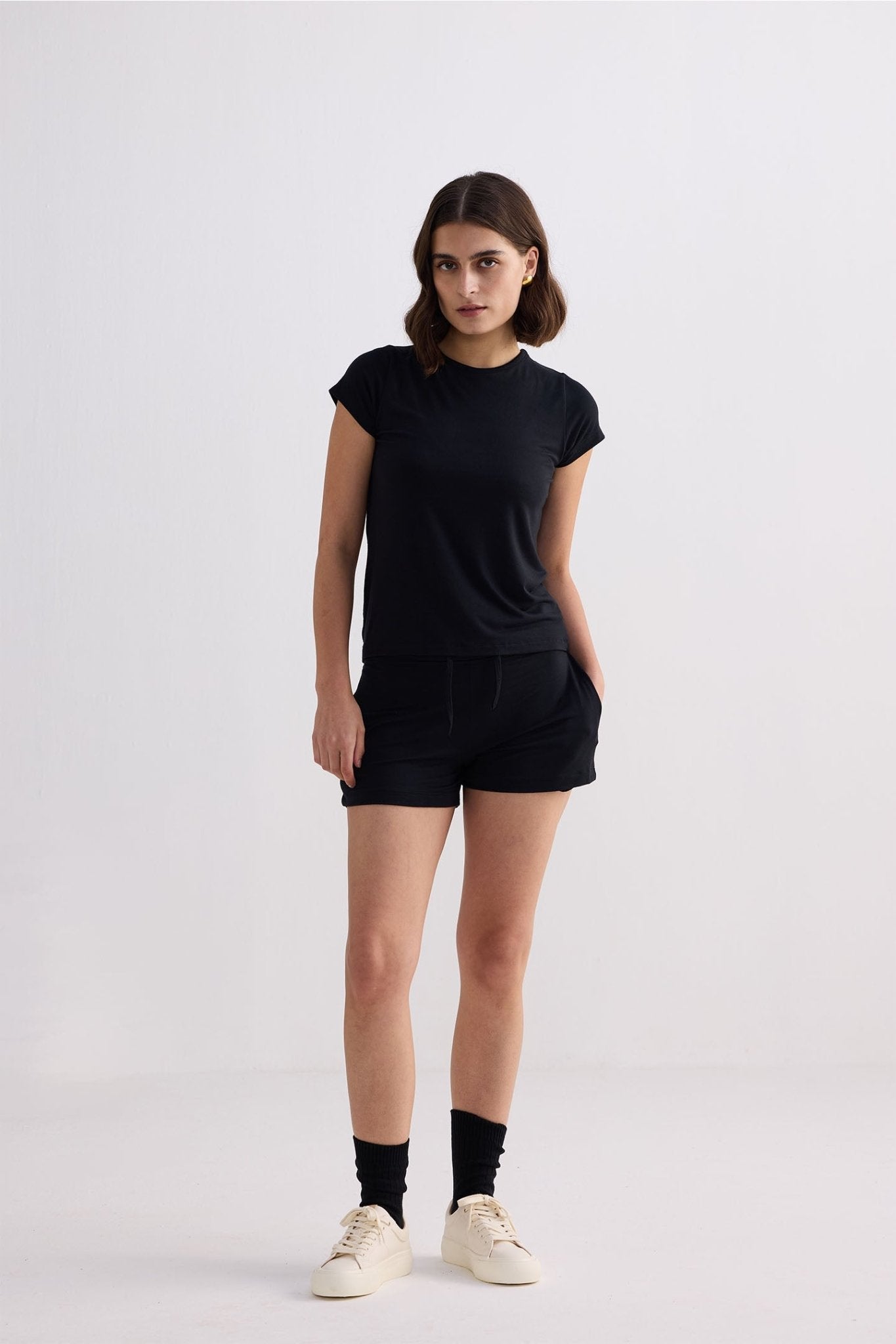 Essential Short Sleeve Tee in Black - Addy Avenue