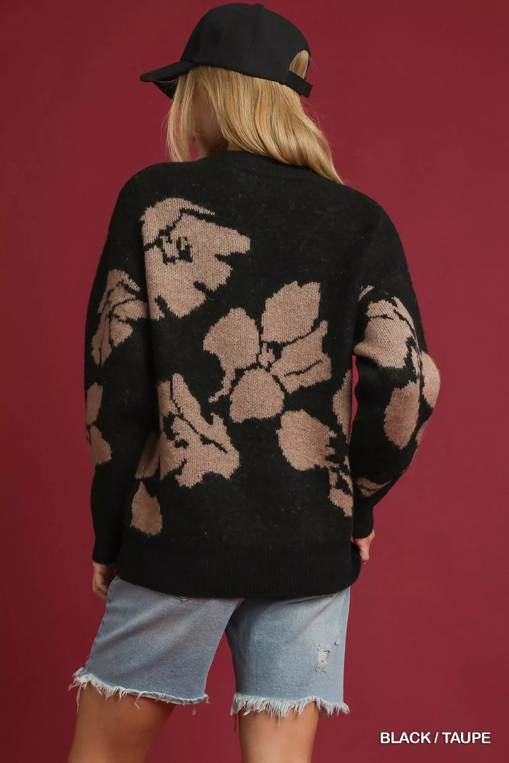 Floral Long Sleeve Sweater - Addy Avenue
