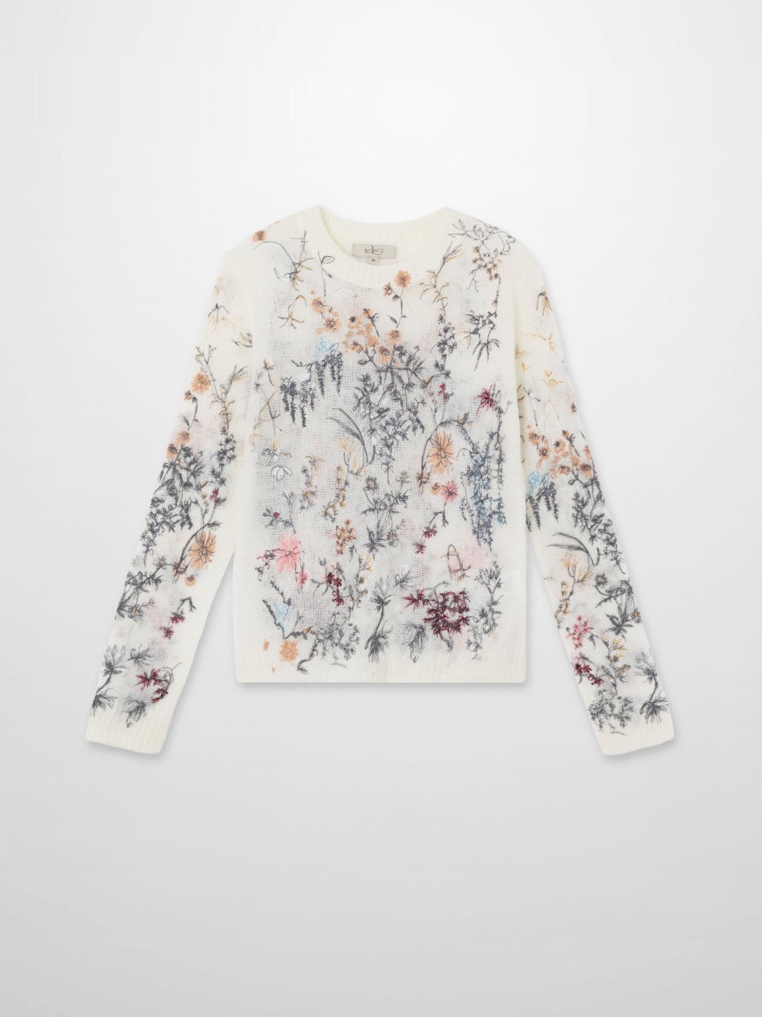 Floral Motif Sweater - Multi Colored - Addy Avenue