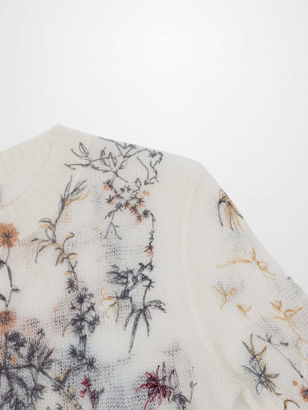 Floral Motif Sweater - Multi Colored - Addy Avenue