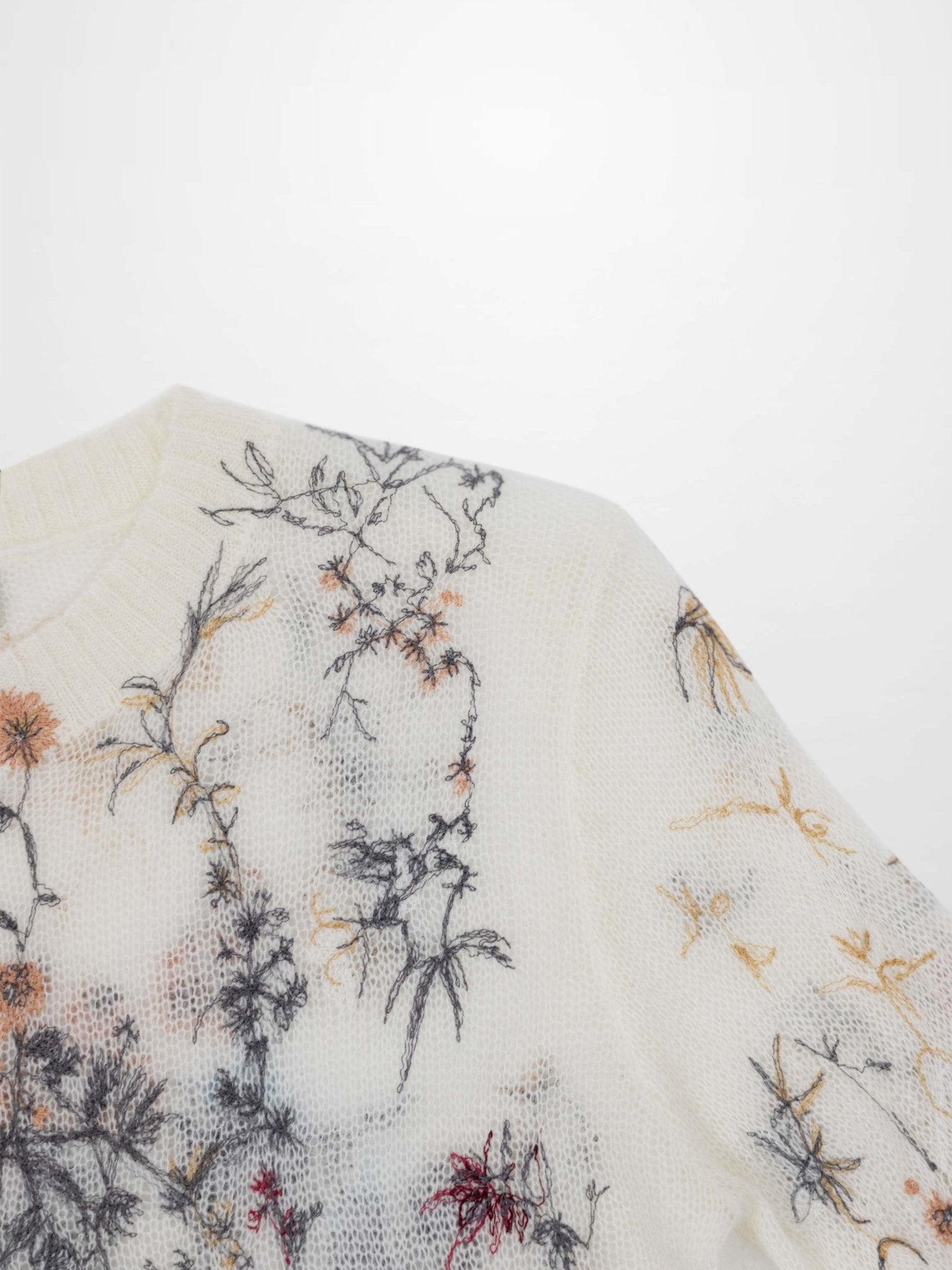 Floral Motif Sweater - Multi Colored - Addy Avenue