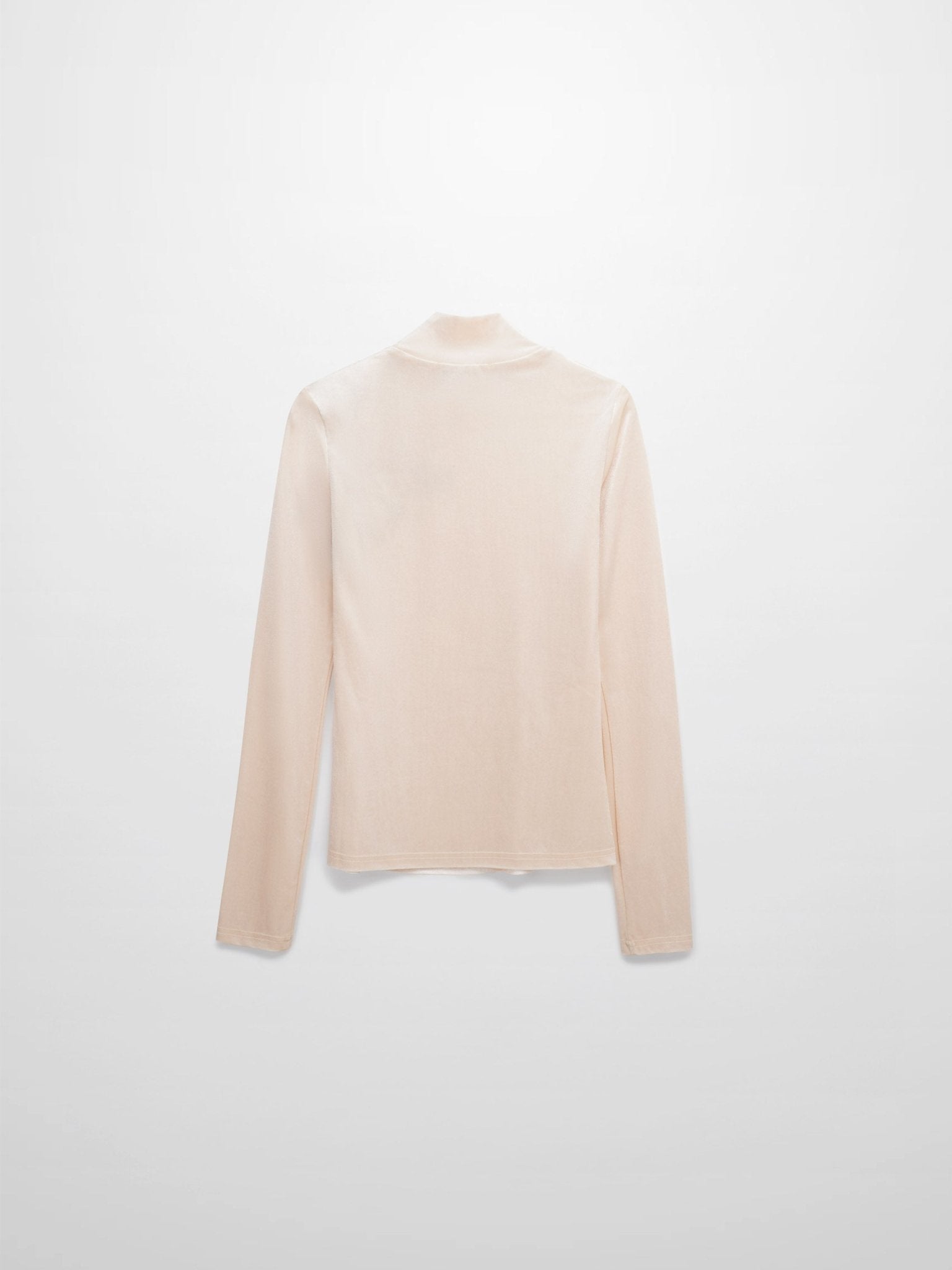 Flower Printed Velour Turtleneck - Cream - Addy Avenue