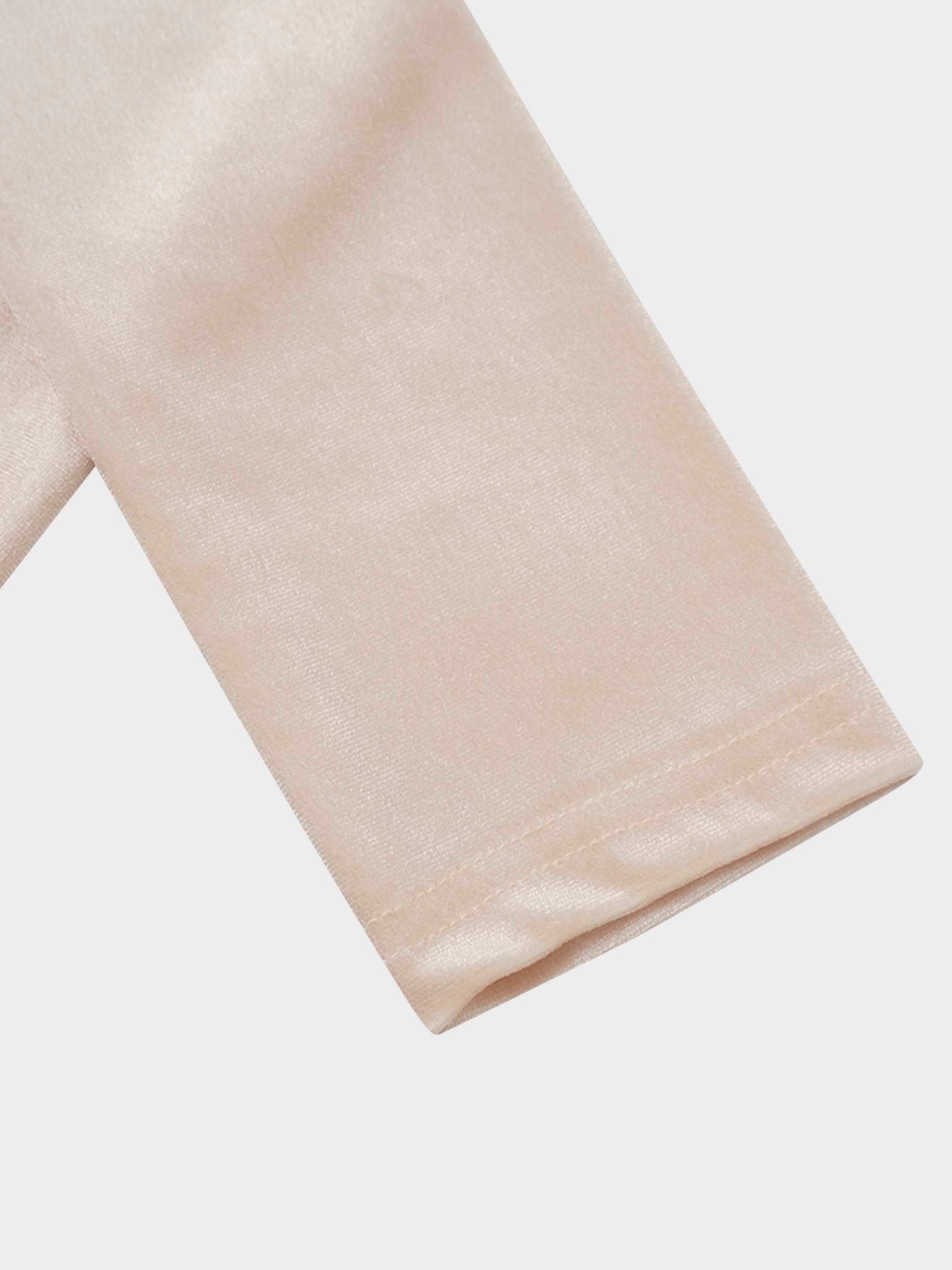 Flower Printed Velour Turtleneck - Cream - Addy Avenue