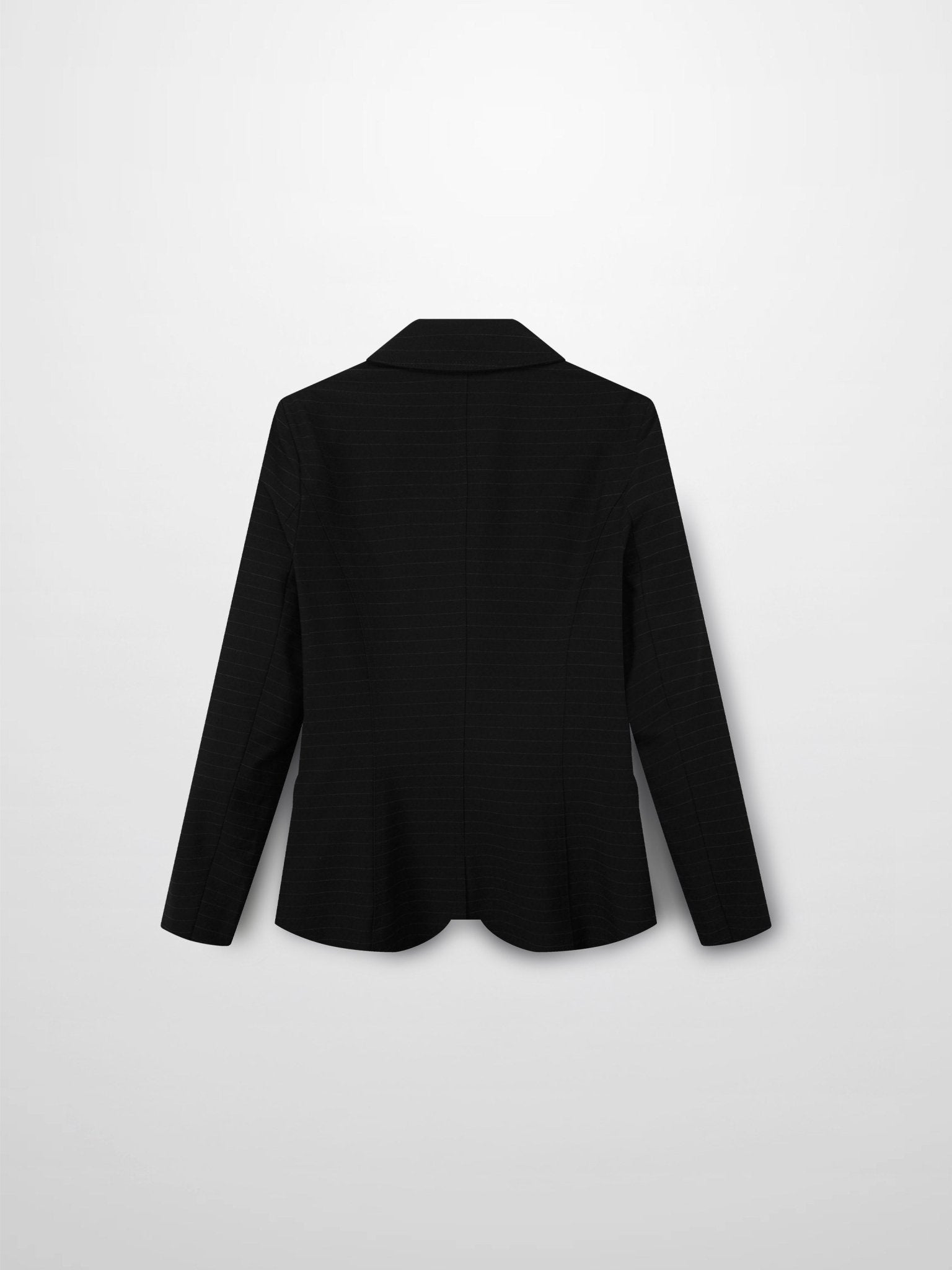 Gold Button Pinstripe Blazer - Black - Addy Avenue