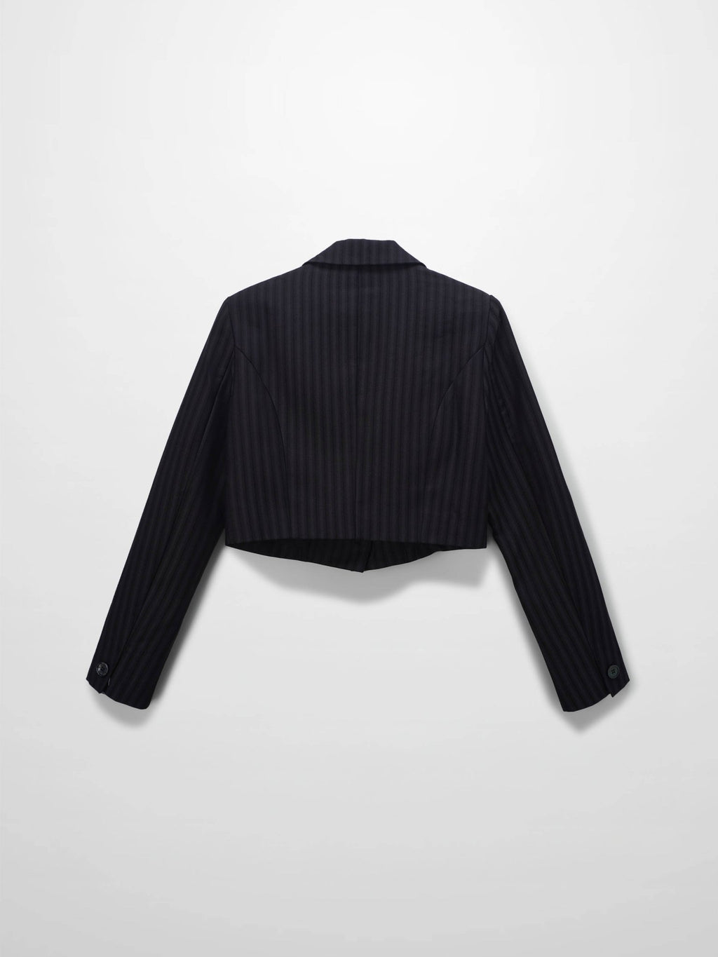 Herringbone Crop Beaded Blazer - Grey/Black - Addy Avenue