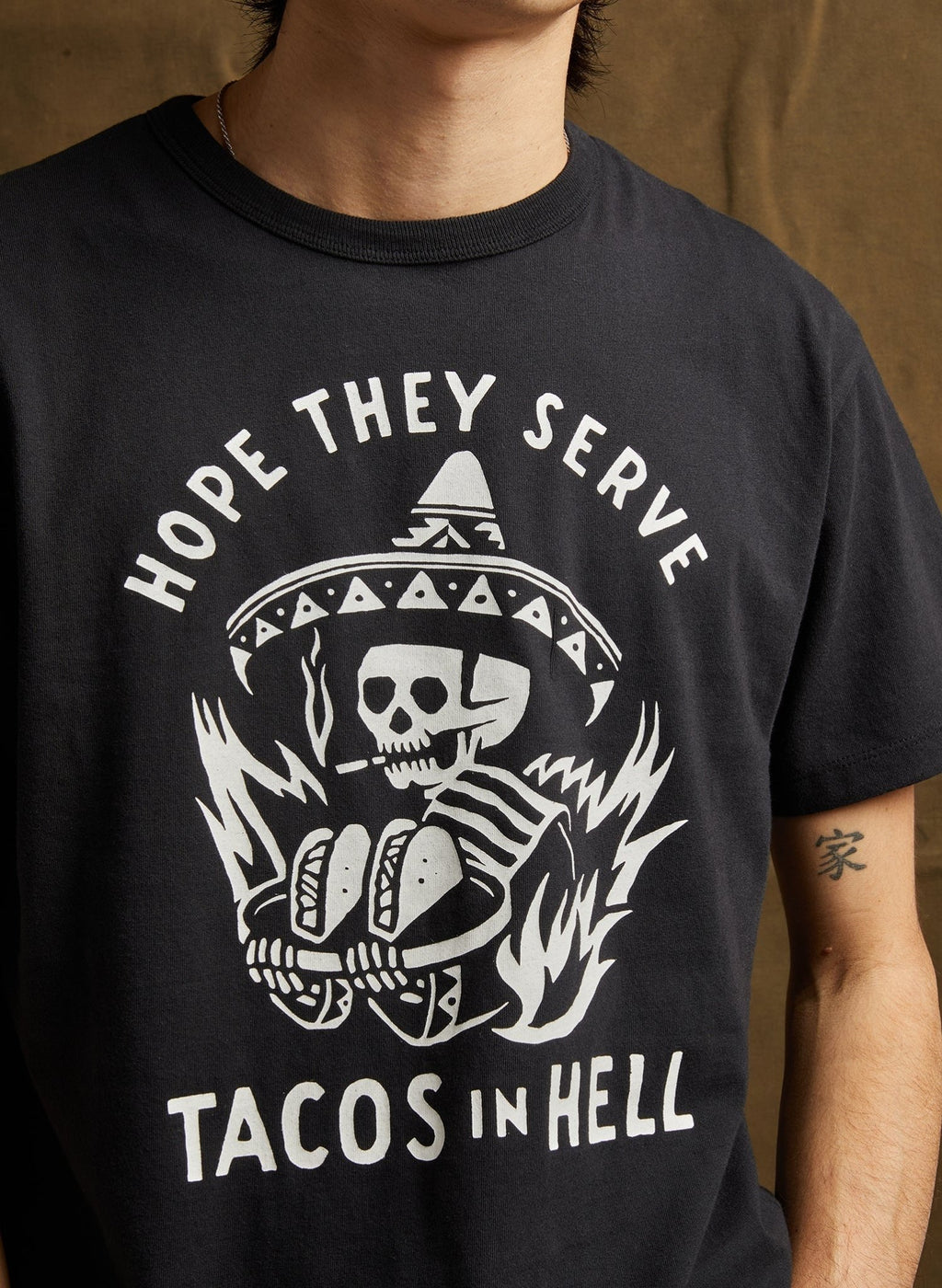 Hope They Serve Tacos in Hell Tee - Addy Avenue