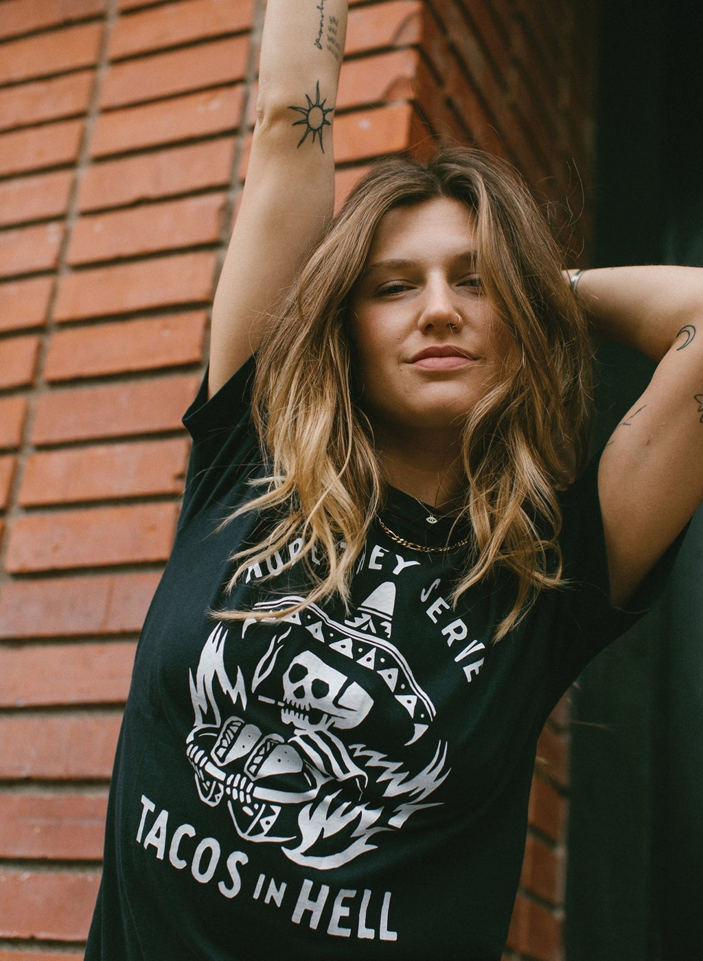 Hope They Serve Tacos in Hell Tee - Addy Avenue