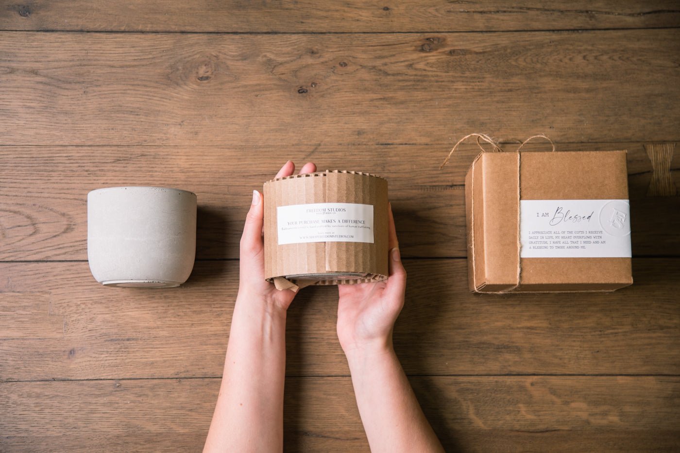 I AM Blessed 22 oz Concrete Candle - Addy Avenue