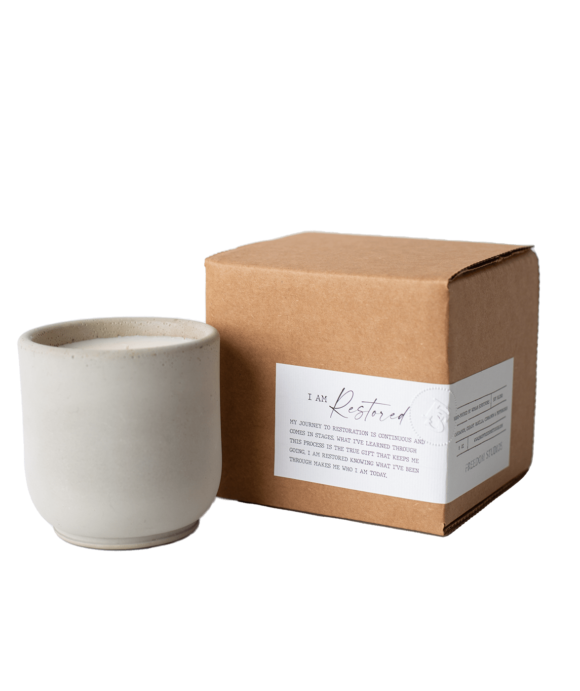 I AM Restored 8 oz Concrete Candle - Addy Avenue