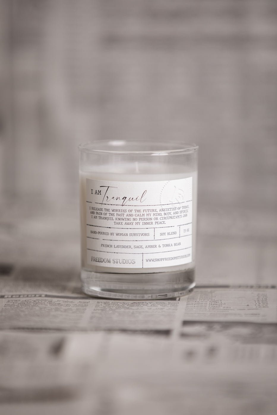 I AM Tranquil 7.5 oz Candle - Addy Avenue