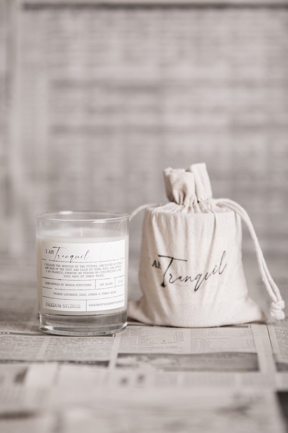 I AM Tranquil 7.5 oz Candle - Addy Avenue
