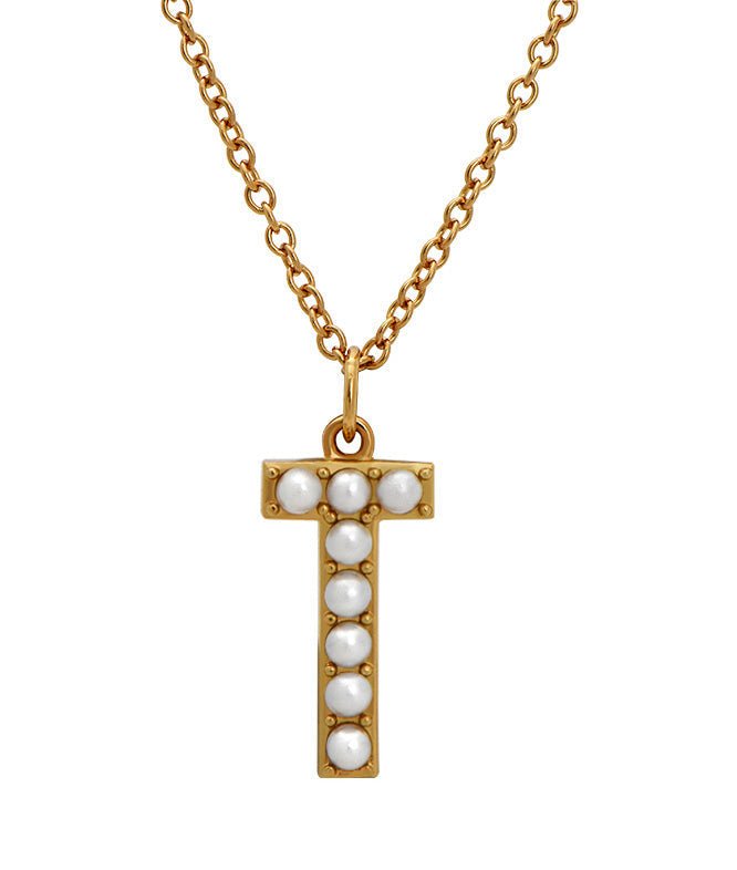 Initial Pearl Necklace - Addy Avenue