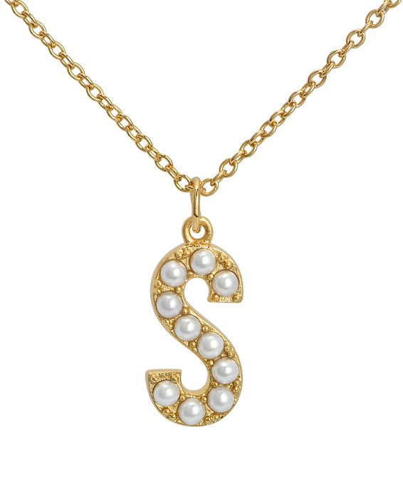 Initial Pearl Necklace - Addy Avenue