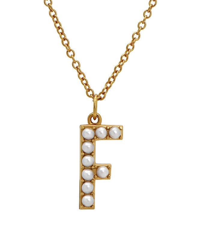 Initial Pearl Necklace - Addy Avenue