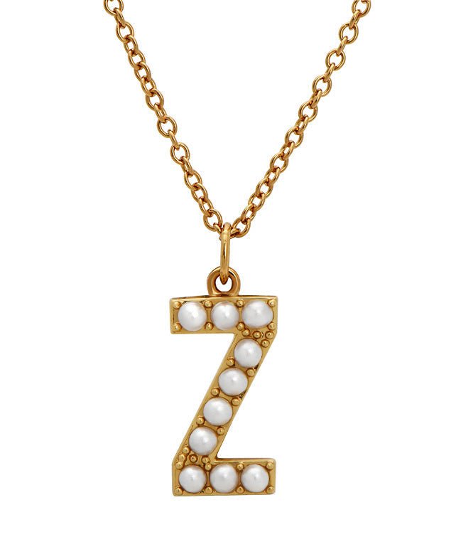 Initial Pearl Necklace - Addy Avenue