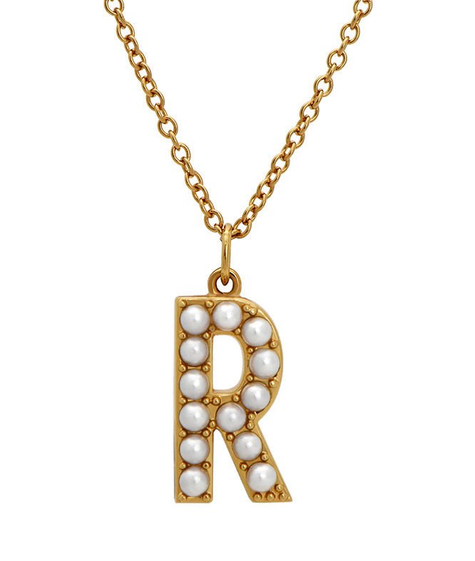 Initial Pearl Necklace - Addy Avenue