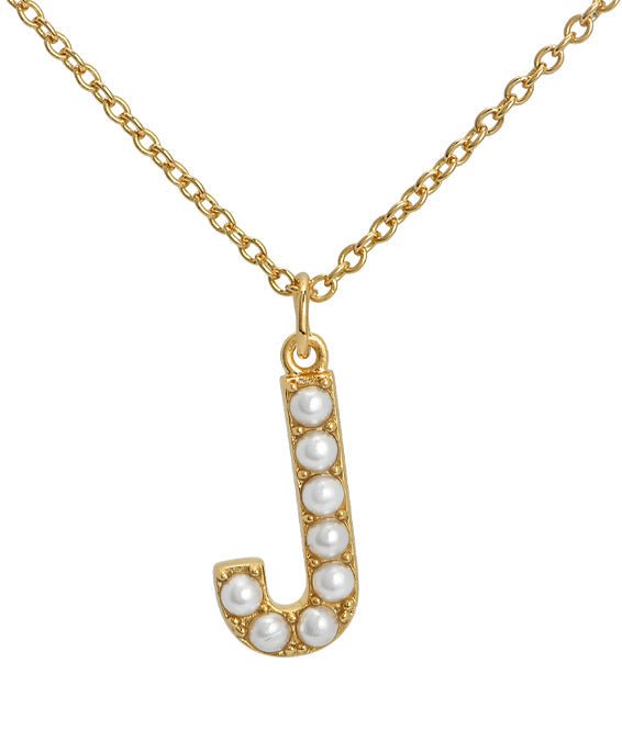 Initial Pearl Necklace - Addy Avenue