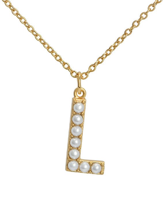 Initial Pearl Necklace - Addy Avenue