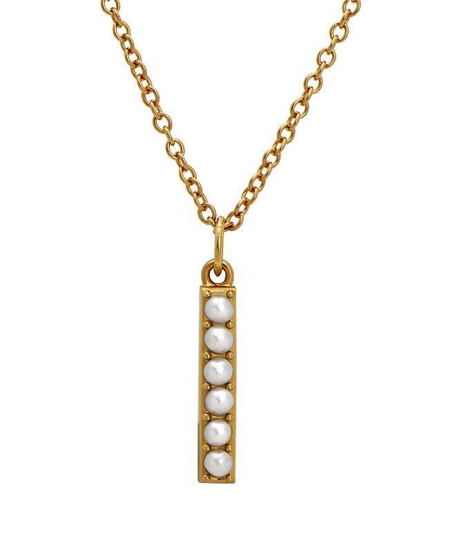 Initial Pearl Necklace - Addy Avenue