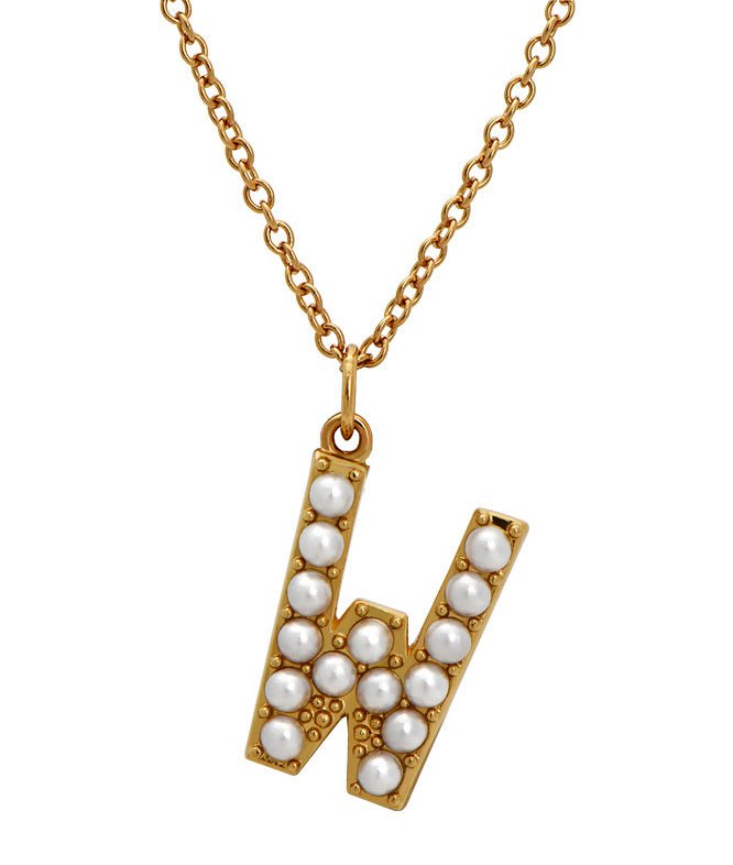 Initial Pearl Necklace - Addy Avenue