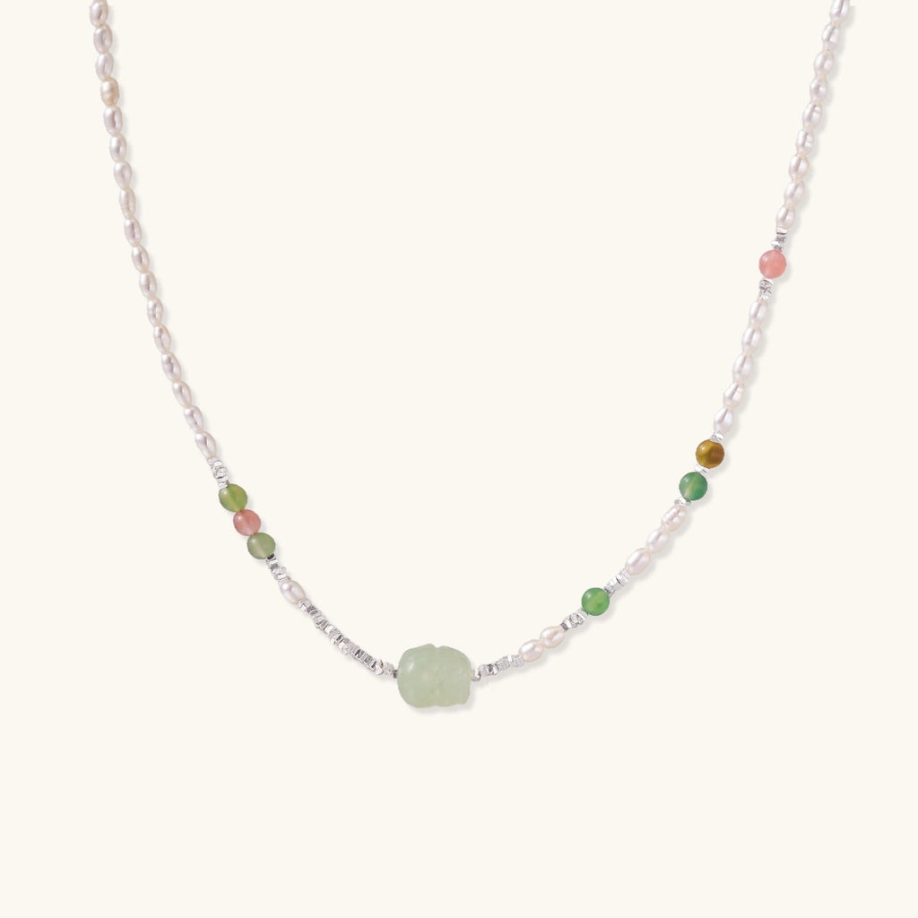 Jade Garden Pearl Necklace - Addy Avenue