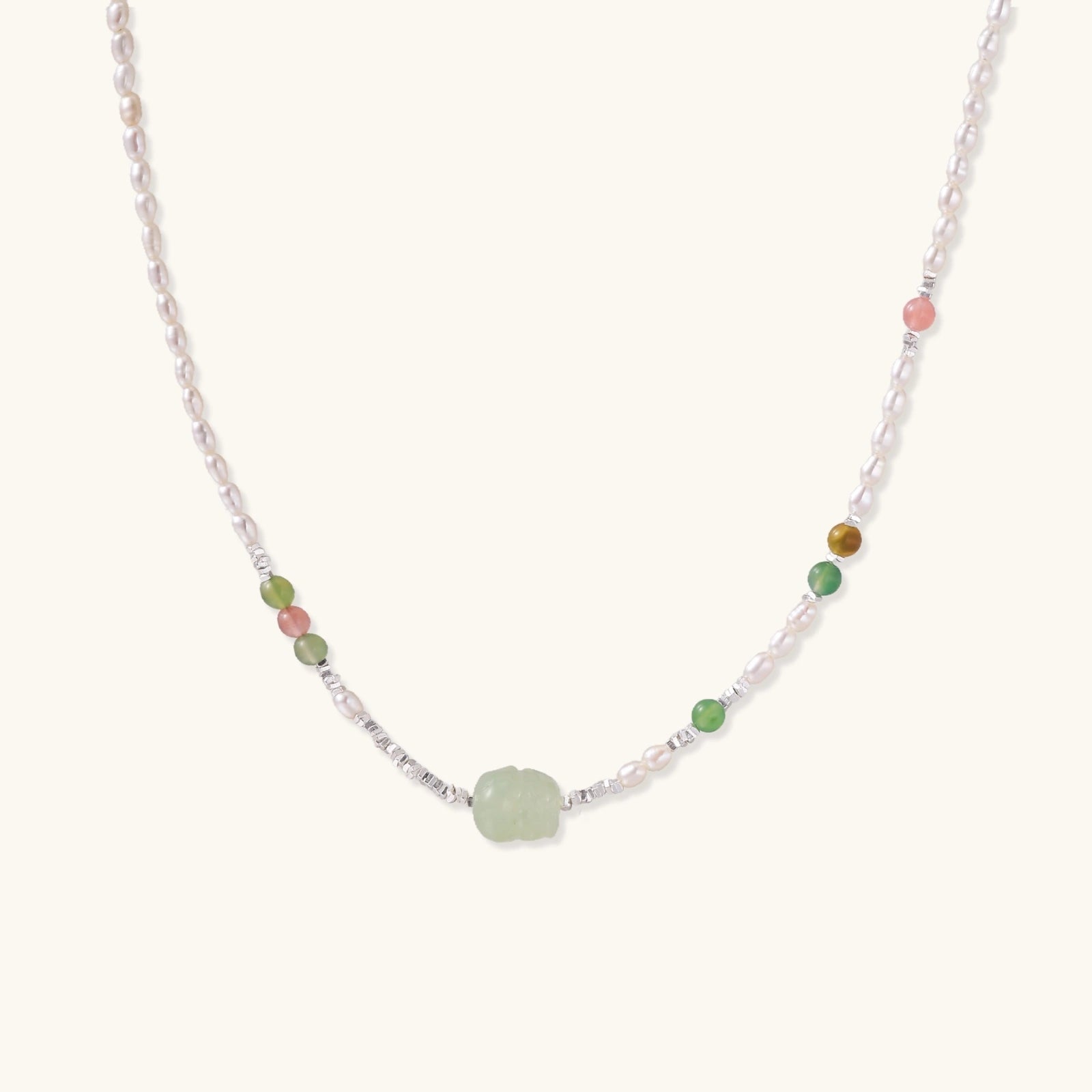 Jade Garden Pearl Necklace - Addy Avenue