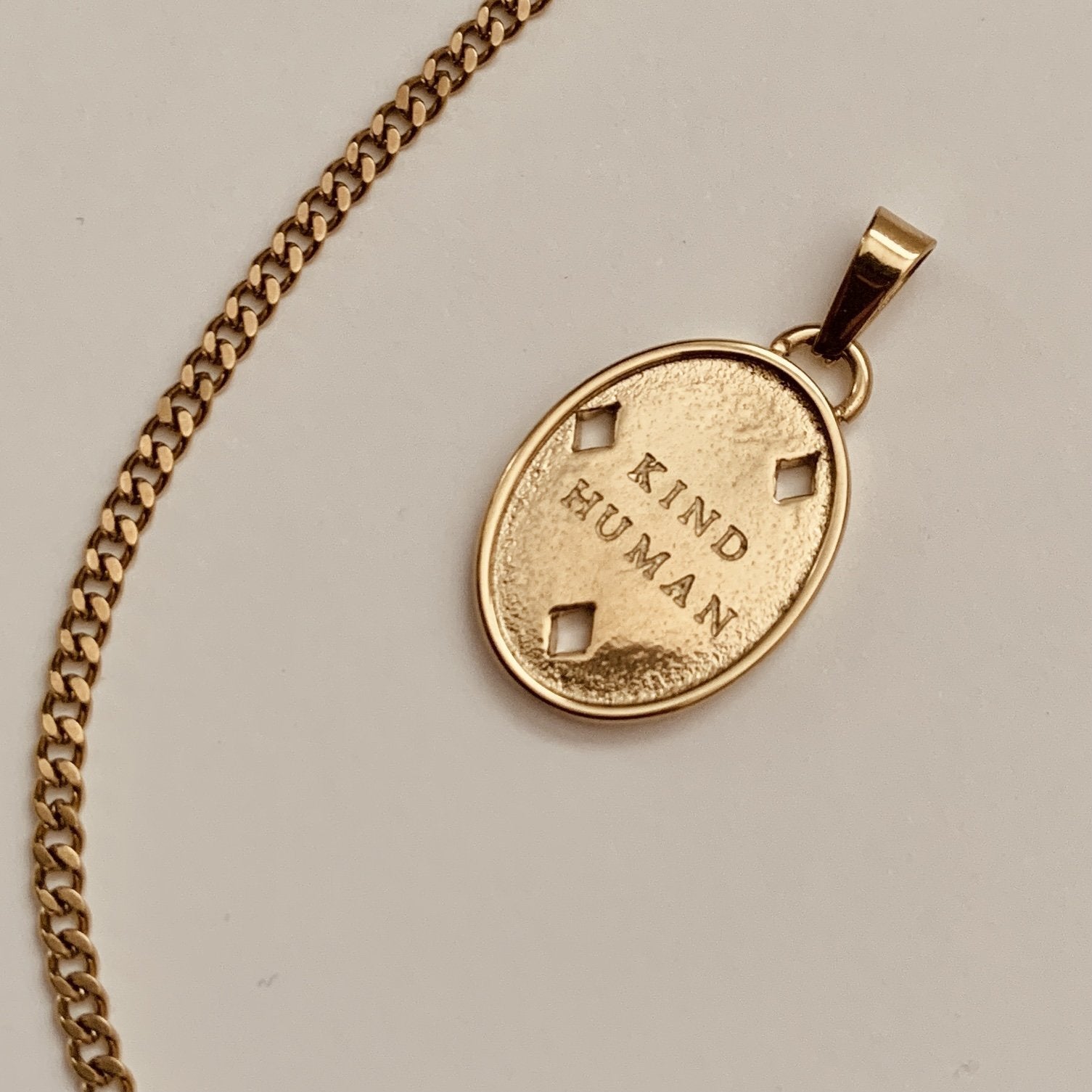 Kind Human Necklace - Gold - Addy Avenue