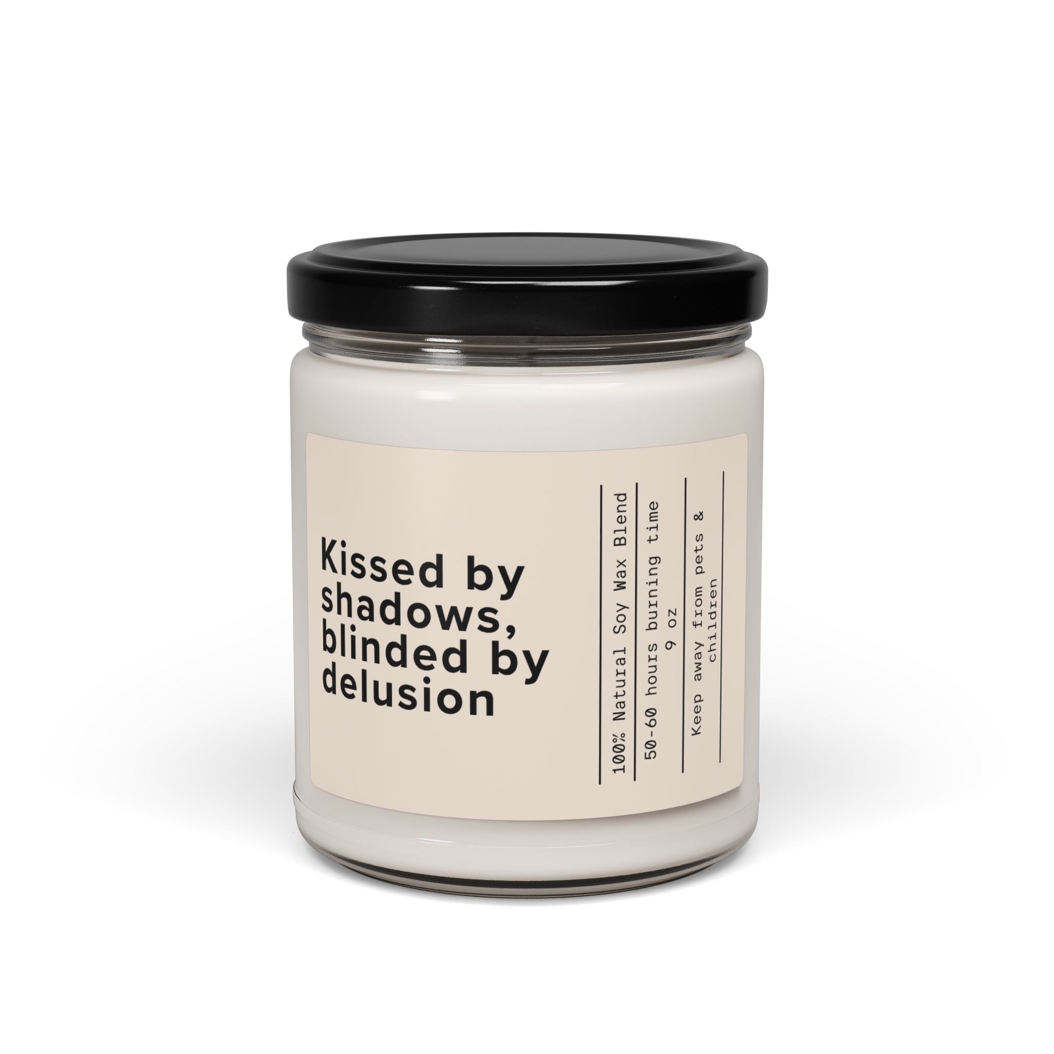 Kissed by Shadows, Blinded by Delusion Candle | Scented Soy 9oz - Addy Avenue