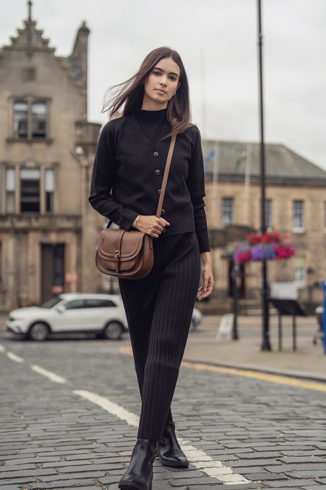 Knit Ribbed Maxi Skirt - Black - Addy Avenue