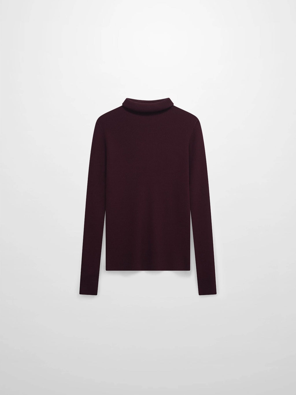 Knit Ribbed Turtleneck - Eggplant - Addy Avenue