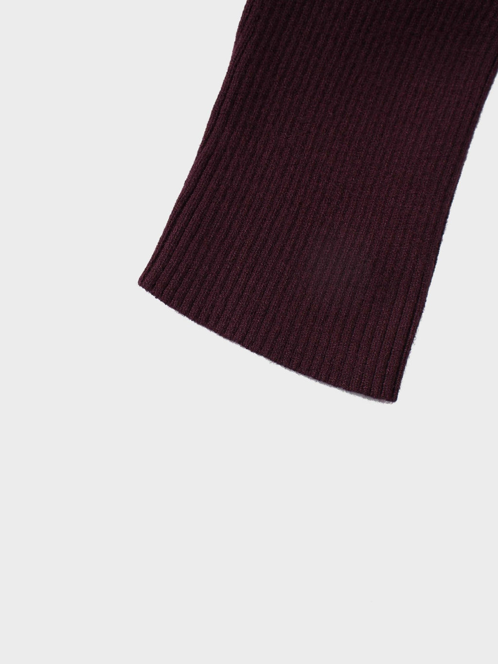 Knit Ribbed Turtleneck - Eggplant - Addy Avenue
