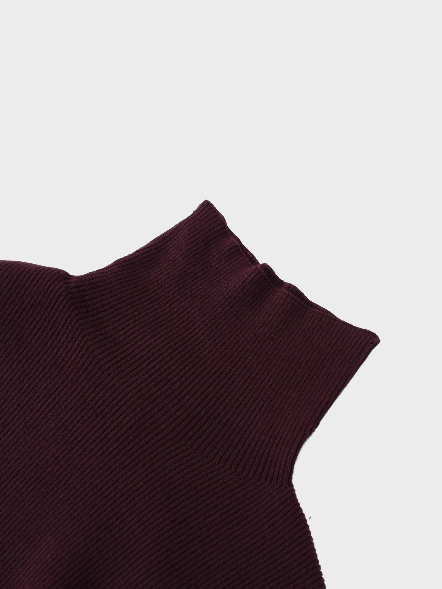Knit Ribbed Turtleneck - Eggplant - Addy Avenue