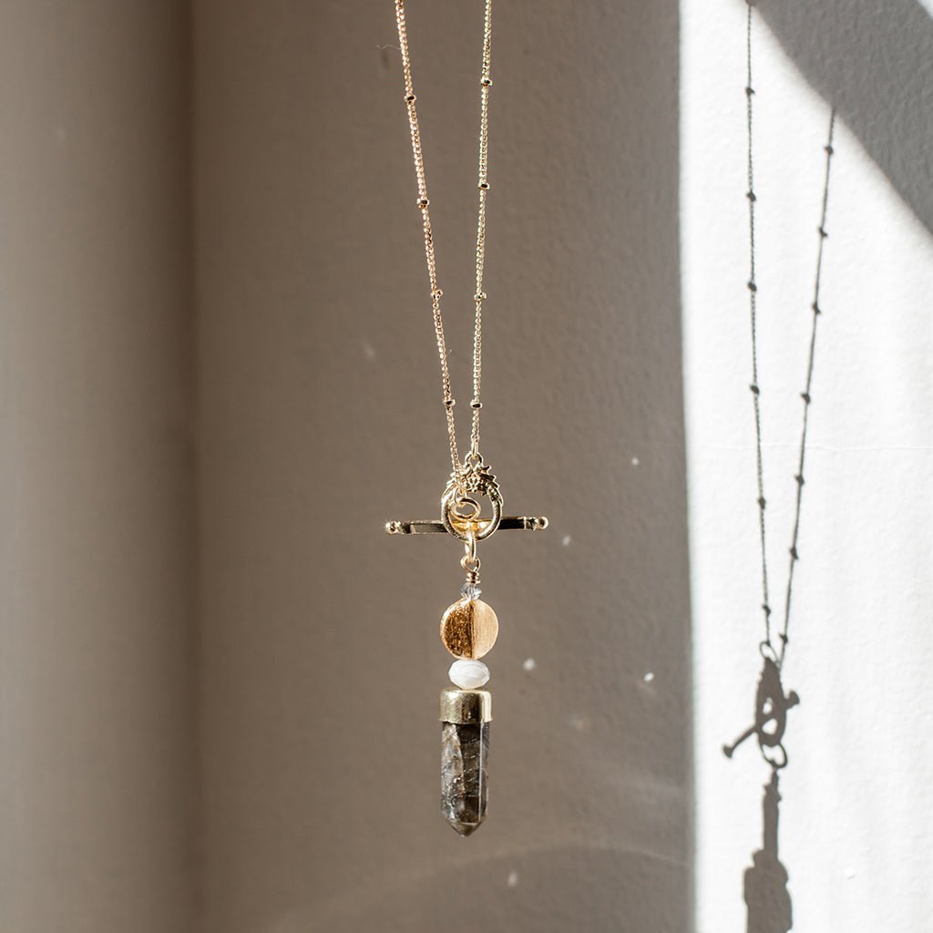 Labradorite Lariat Necklace - Addy Avenue