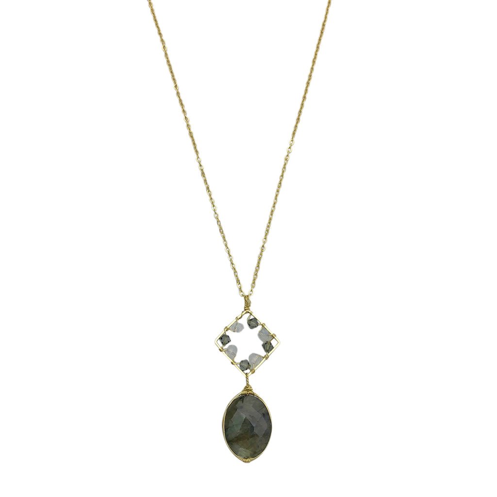 Labradorite Pendant Necklace - Addy Avenue