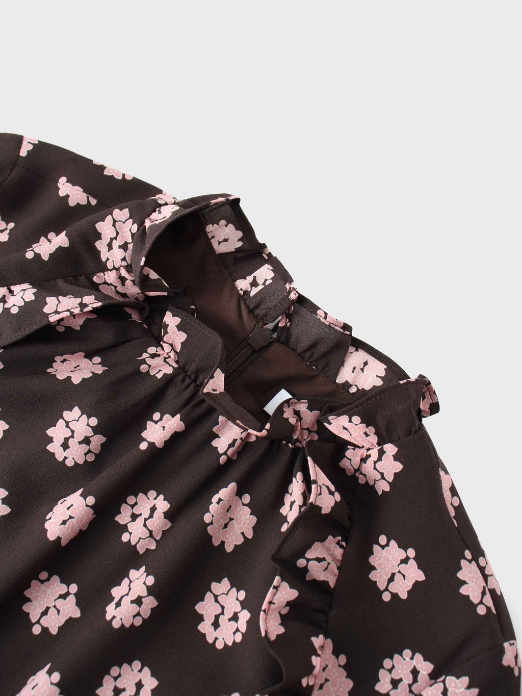 Layered Belted Dress - Brown and Pink - Addy Avenue