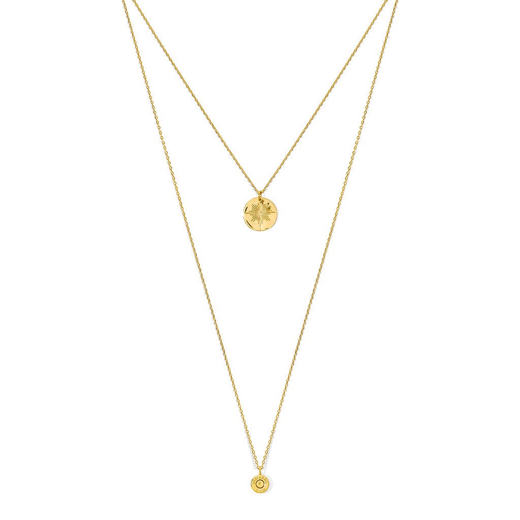Layered North Star Bullet Necklace - Addy Avenue