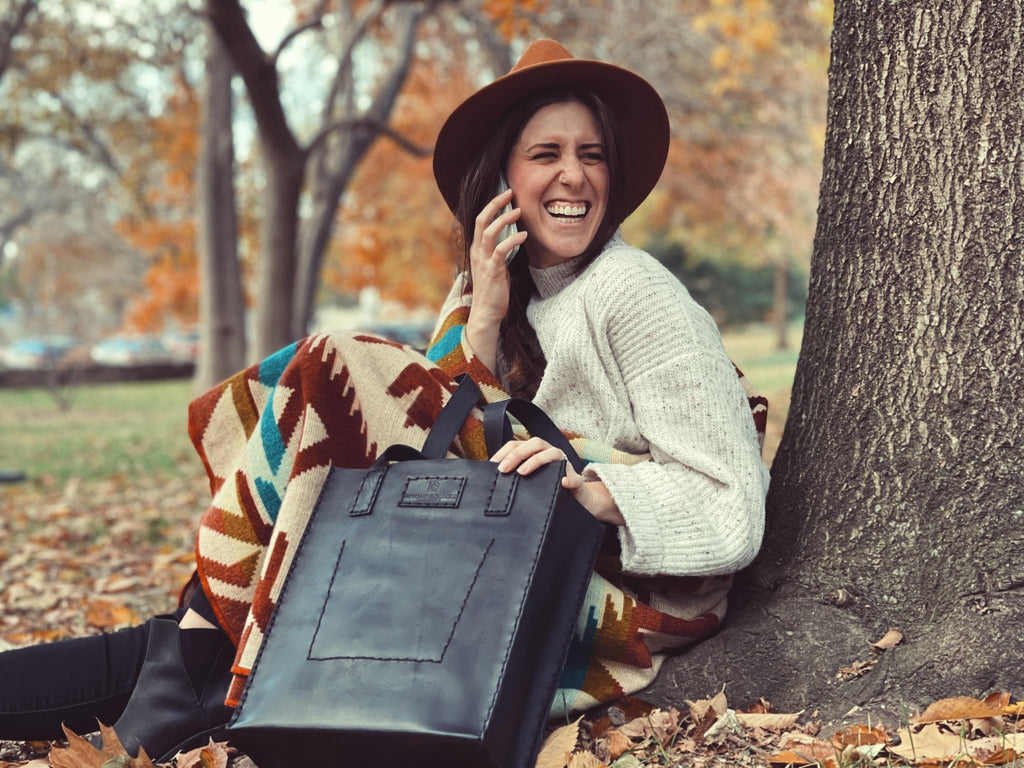 Leather Tote Bag - Addy Avenue