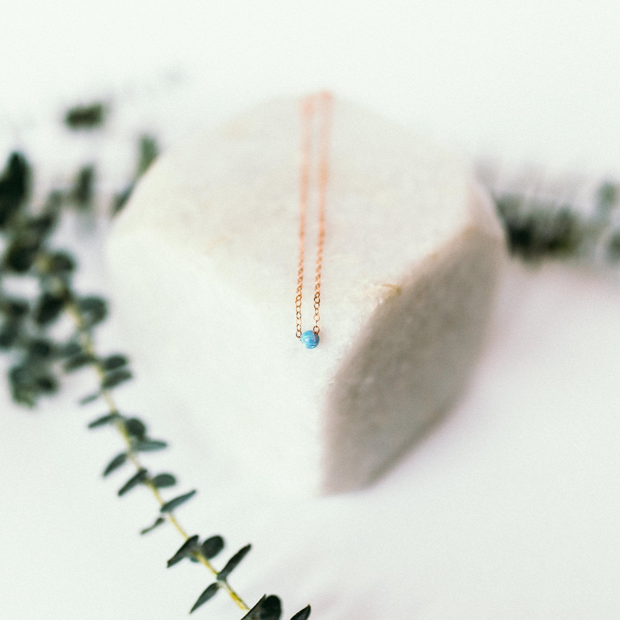 Light Blue Rebecca Necklace - Addy Avenue