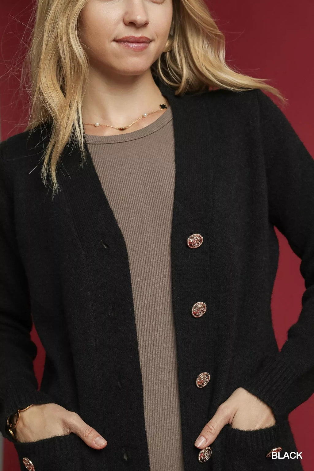 Longline Button-Down Cardigan w/ Pockets - Addy Avenue