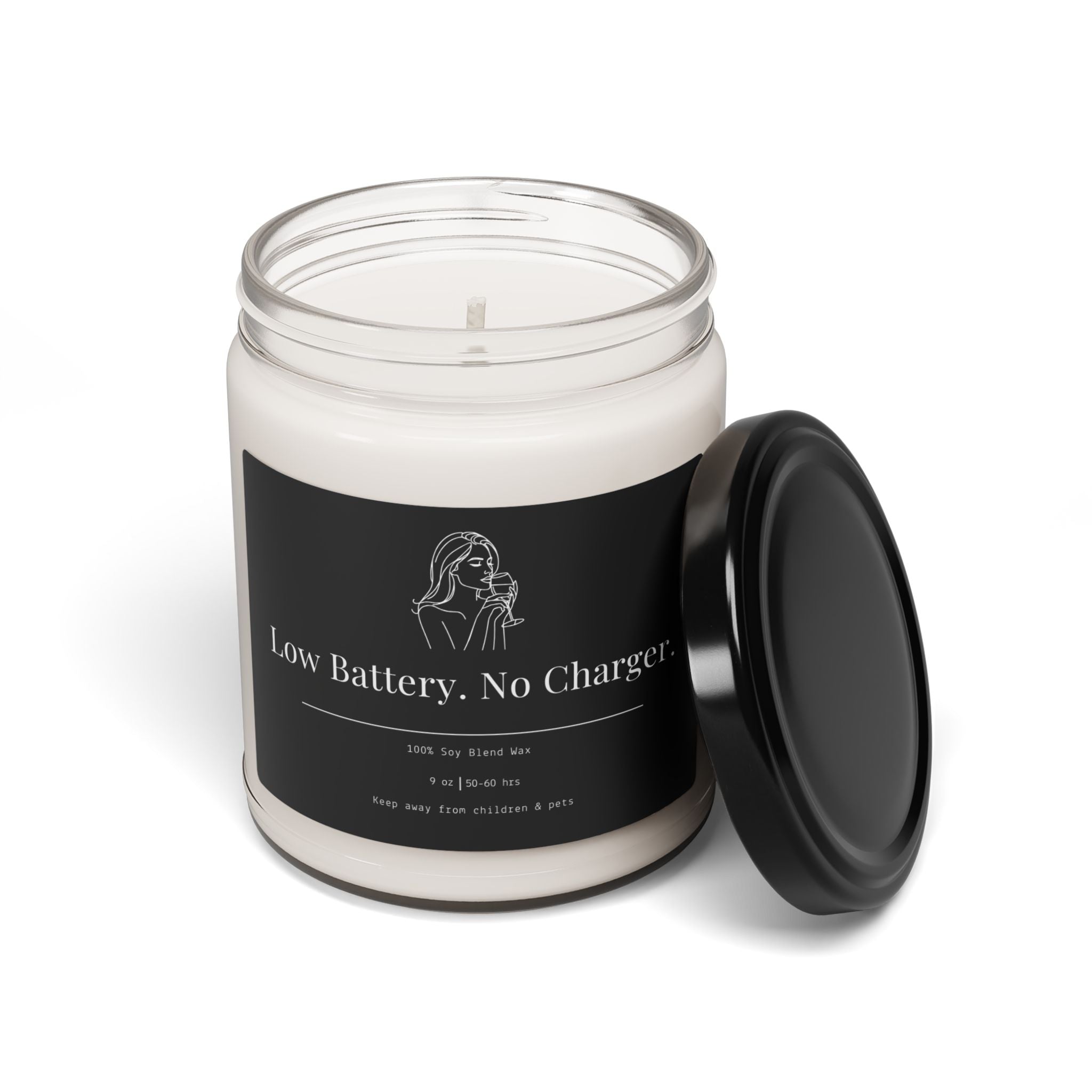Low Battery. No Charger. Soy Candle | 9 oz - Addy Avenue
