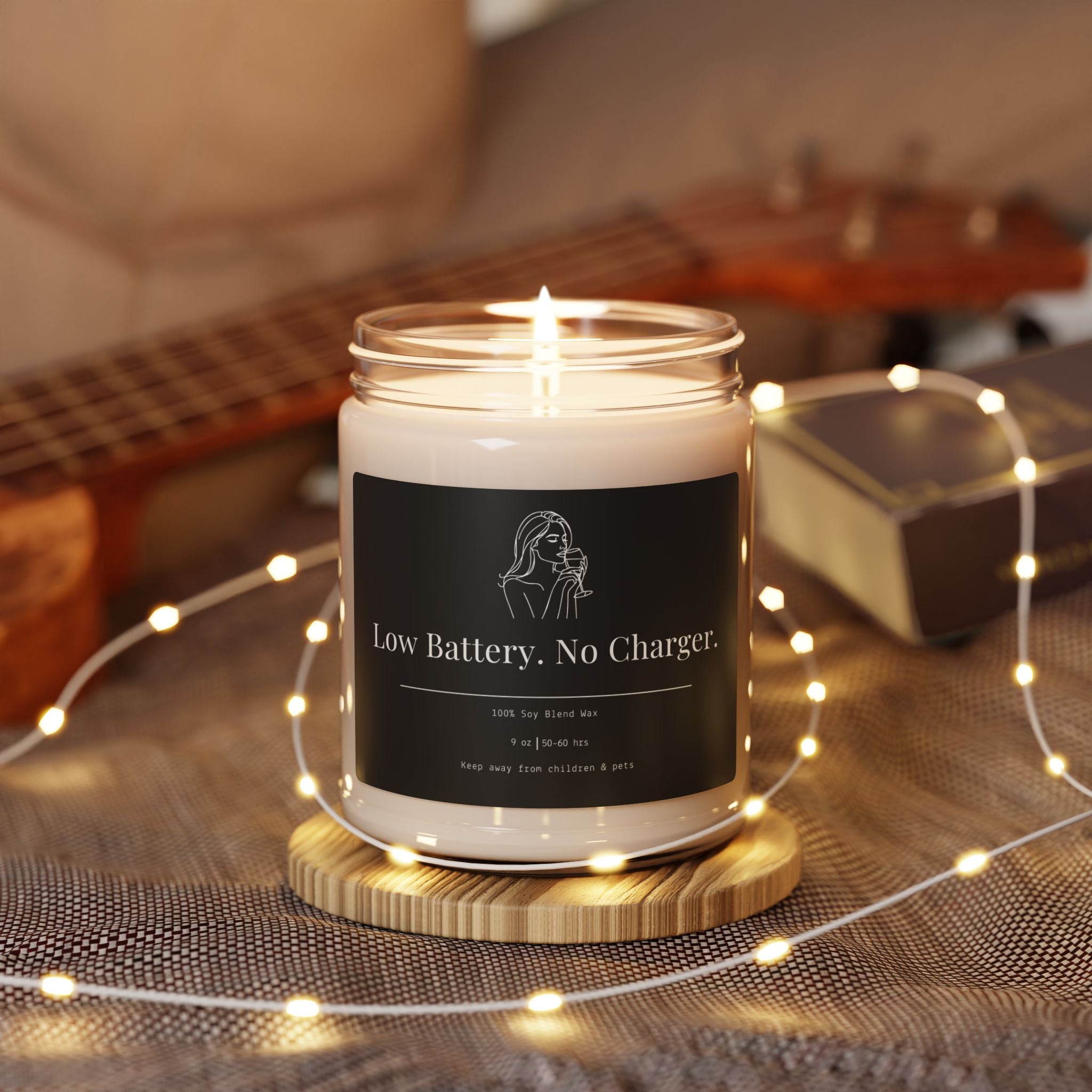 Low Battery. No Charger. Soy Candle | 9 oz - Addy Avenue