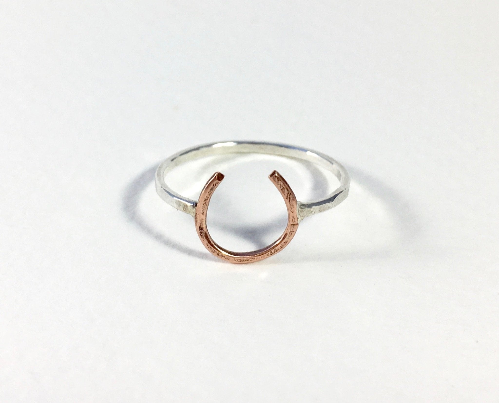 Lucky Horseshoe Ring - Small - Equestrian Ring - Addy Avenue
