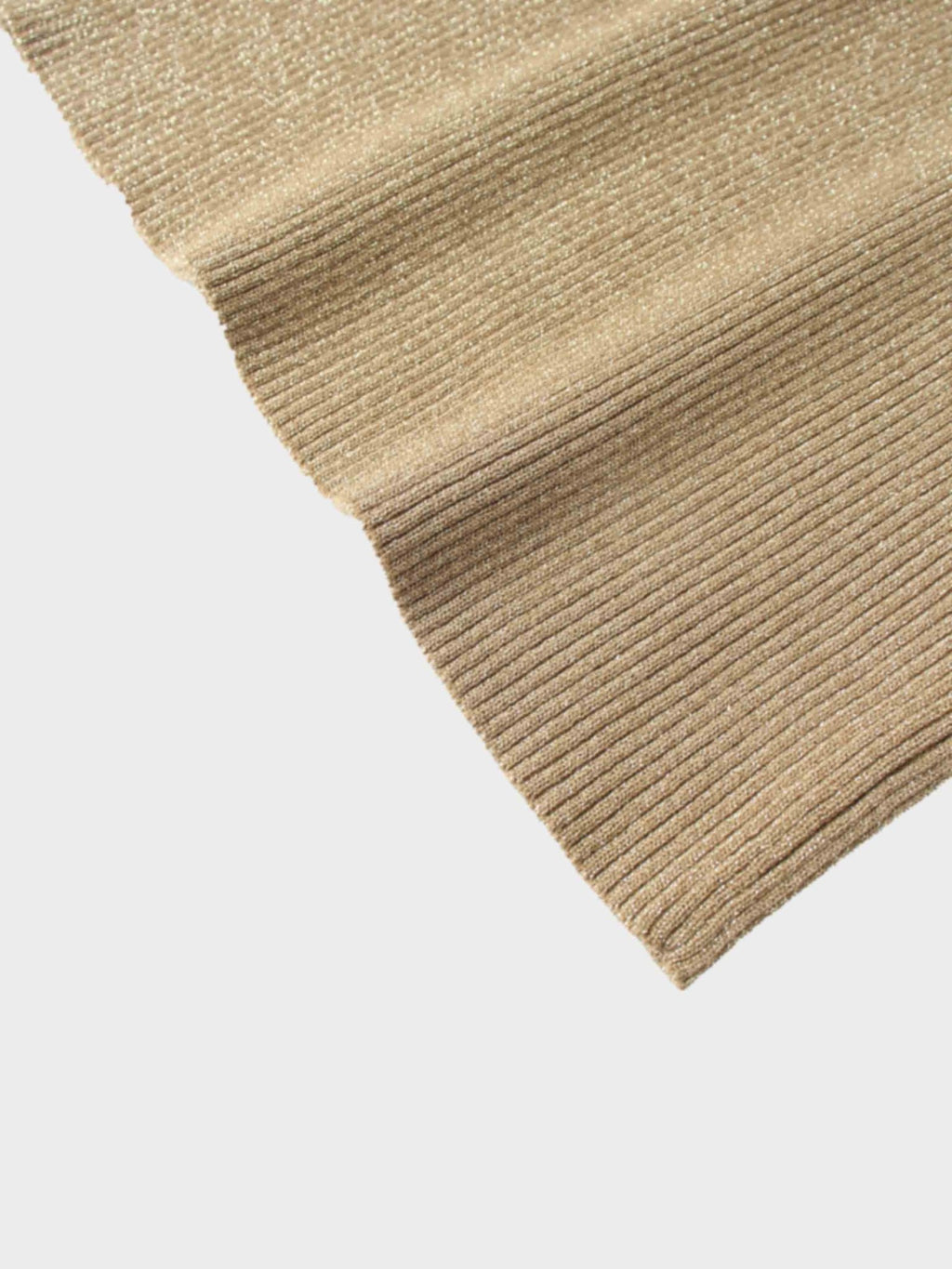 Lurex Ribbed Knit Turtleneck - Mocha Mousse - Addy Avenue