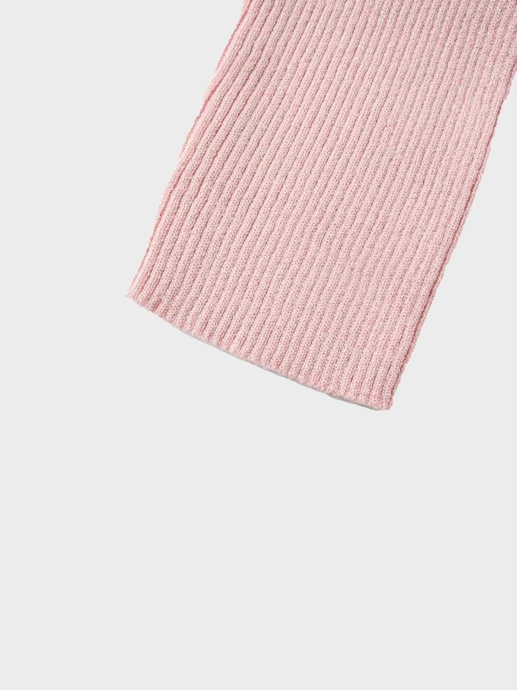 Lurex Ribbed Knit Turtleneck - Pink - Addy Avenue