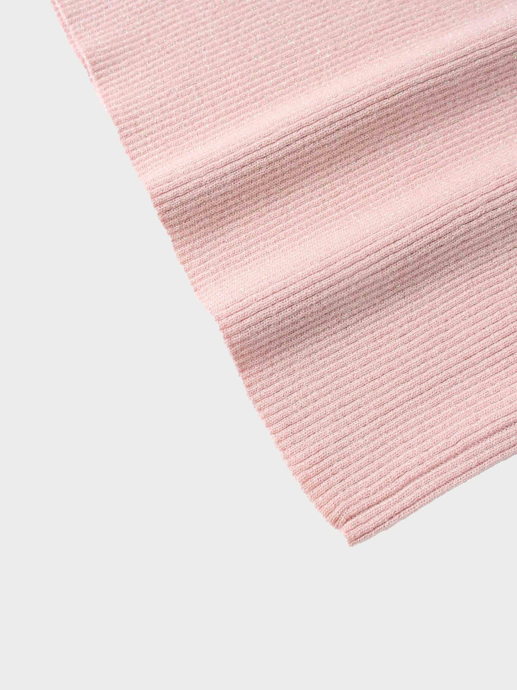 Lurex Ribbed Knit Turtleneck - Pink - Addy Avenue