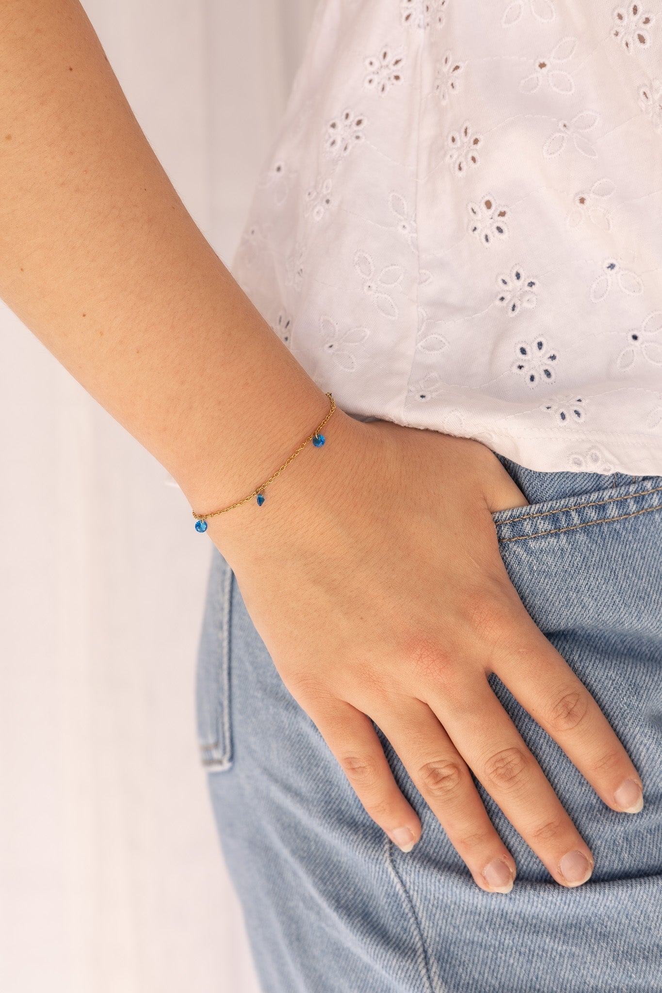 Madison Bracelet in Blue - Addy Avenue