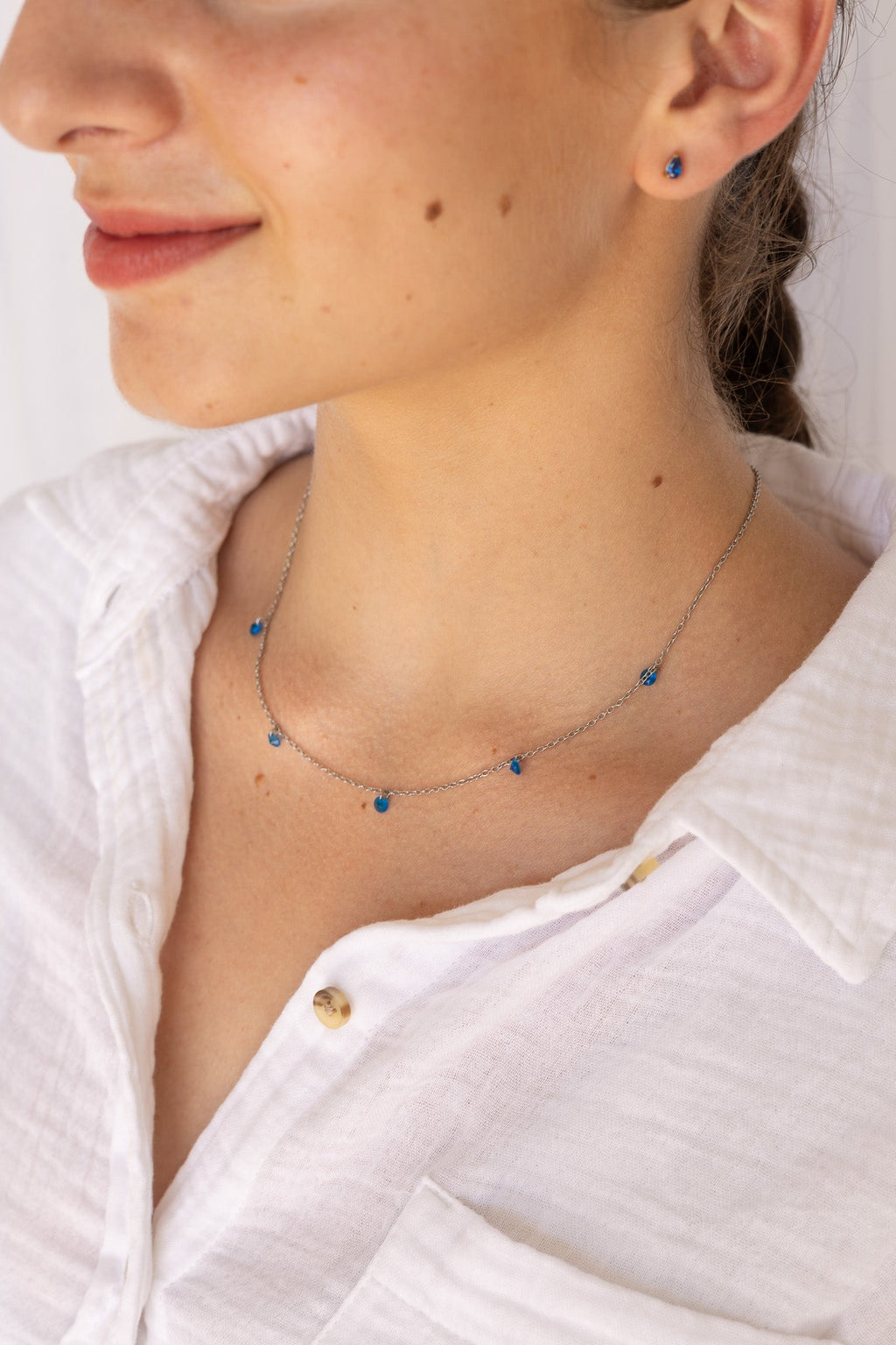 Madison Necklace in Blue - Addy Avenue