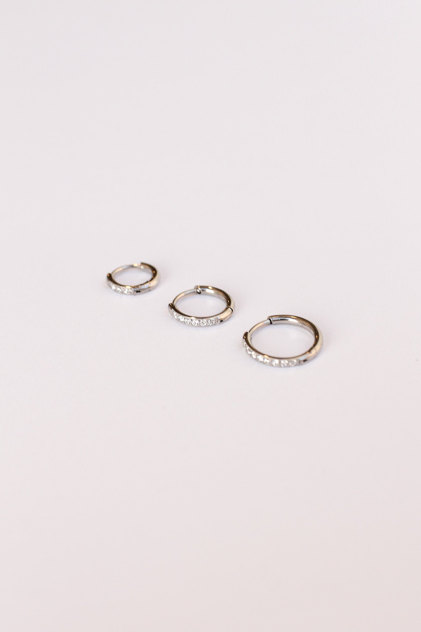 Micro Crystal Hoop (Single Hoop) - Addy Avenue