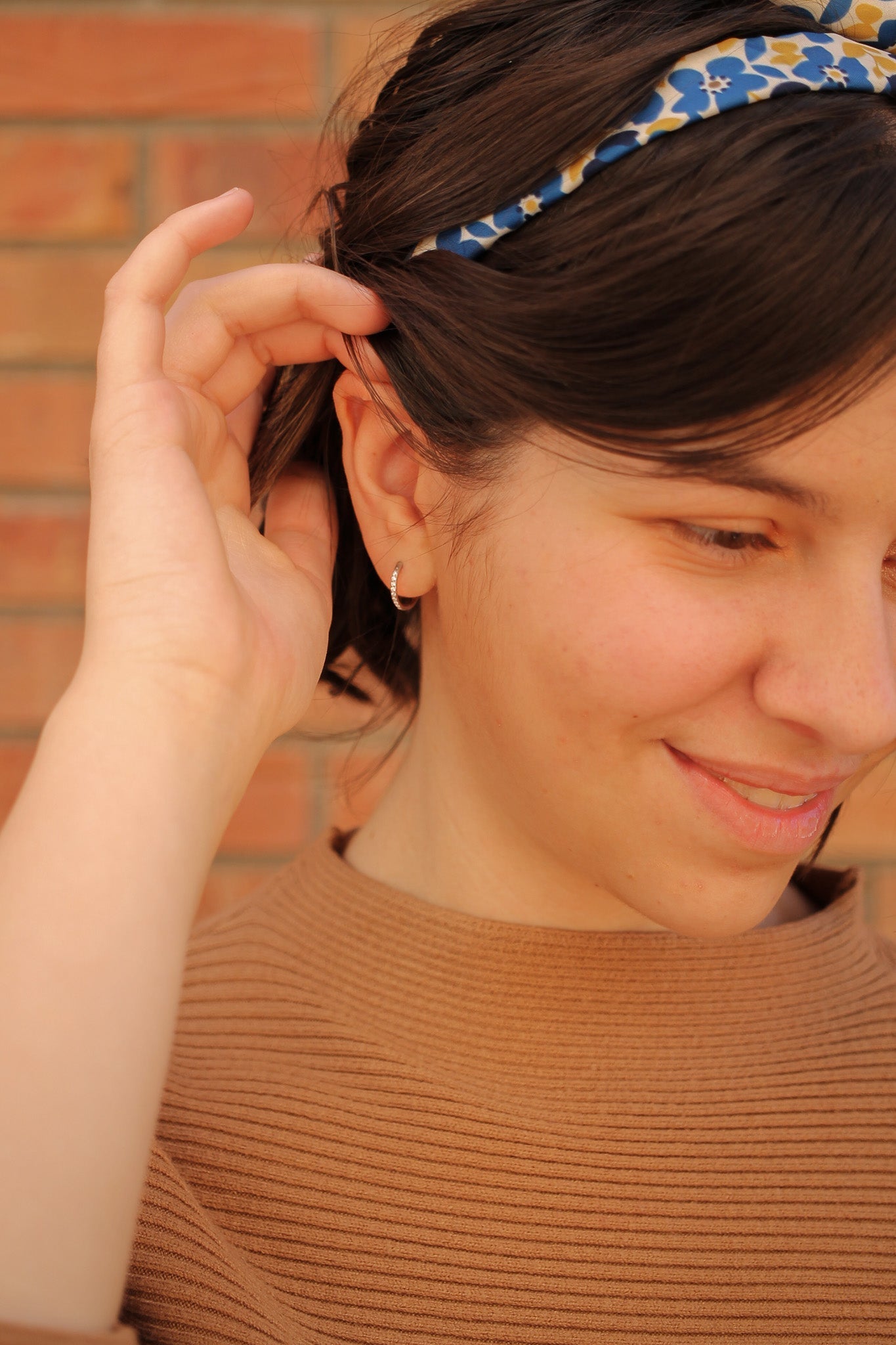 Micro Crystal Hoop (Single Hoop) - Addy Avenue